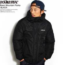 DOUBLE STEAL BASIC MOUNTAIN PARKA -BLACK- 796-62051画像
