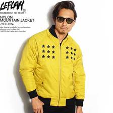 LEFLAH BACK EMBROIDERY MA-1 -YELLOW-画像