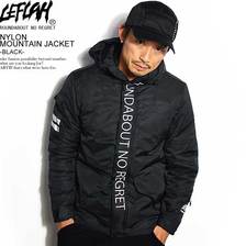LEFLAH NYLON MOUNTAIN JACKET -BLACK-画像