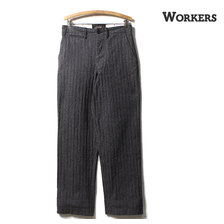 Workers Officer Trousers, Vintage, Type 1, Stripe Herringbone,画像