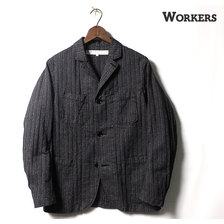 Workers Lounge Jacket, Herringbone Stripe,画像