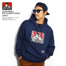 BEN DAVIS ICON PRINT PULLOVER PARKA -NAVY- C-0380030画像