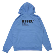 AFFIX BASIC LOGO HOODIE BLUE画像
