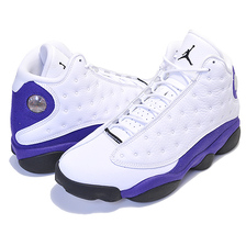 NIKE AIR JORDAN 13 RETRO LAKERS white/black-court purple 414571-105画像