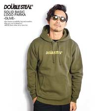 DOUBLE STEAL SOLID BASIC LOGO PARKA -OLIVE- 995-65049画像