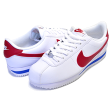 NIKE CORTEZ BASIC LEATHER white/varsity red 819719-103画像