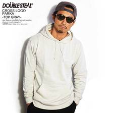 DOUBLE STEAL CROSS LOGO PARKA -TOP GRAY- 994-65024画像