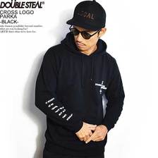 DOUBLE STEAL CROSS LOGO PARKA -BLACK- 994-65024画像