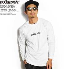 DOUBLE STEAL SMALL BASIC LOGO L/S TEE -WHITE/BLACK- 965-14092画像