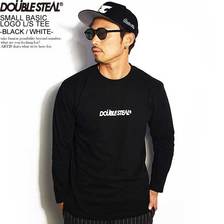 DOUBLE STEAL SMALL BASIC LOGO L/S TEE -BLACK/WHITE- 965-14092画像