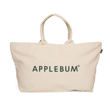 APPLEBUM Logo Canvas Zip Totebag NATURAL画像