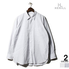 HERILL SUVIN COTTON REGULAR COLLAR SHIRTS画像