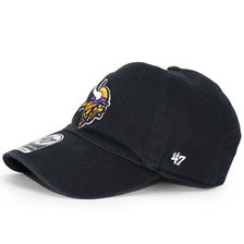 '47 Brand MINNESOTA VIKINGS CLEAN UP STRAPBACK BLACK F-RGW18GWS-BK画像
