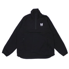 NEEDLES x AWGE Run-Up Pullover Jacket BLACK画像
