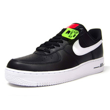 NIKE (WMNS) AIR FORCE 1 '07 SE BLACK/WHITE/BRIGHTCRIMSON/GREEN CI3446-001画像