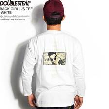 DOUBLE STEAL BACK GIRL L/S TEE -WHITE 996-14075画像