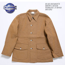 Buzz Rickson's BROWN DENIM WORKING JUMPER BR14582画像