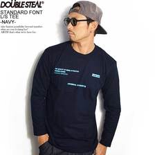 DOUBLE STEAL STANDARD FONT L/S TEE -NAVY- 996-14074画像