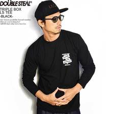 DOUBLE STEAL TRIPLE BOX L/S TEE -BLACK- 996-14078画像