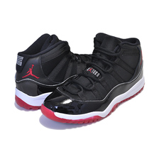 NIKE JORDAN 11 RETRO (PS) BRED 2019 black/true red-white 378039-061画像