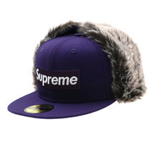 Supreme 19FW Earflap New Era PURPLE画像
