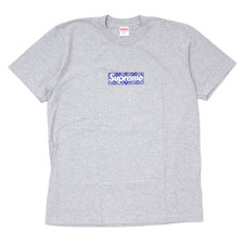 Supreme 19FW Bandana Box Logo Tee GRAY画像