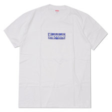 Supreme 19FW Bandana Box Logo Tee WHITE画像