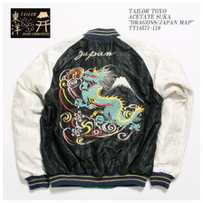 TAILOR TOYO ACETATE SUKA "DRAGONS/JAPAN MAP" TT14571-119画像