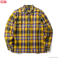 OBEY RUSSEL WOVEN (GOLD MULTI)画像