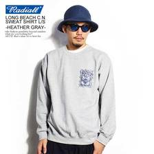 RADIALL LONG BEACH C.N. SWEAT SHIRT L/S -HEATHERGRAY- RAD-19AWS-JW007画像