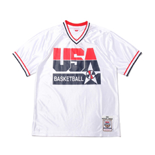Mitchell & Ness Auth Shooting Shirts USA92-#9 M.Jordan WHITE ASH18430-USA92画像