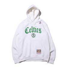 Mitchell & Ness Old English Hoodie - B.Celtics WHITE FPHDEF18019-BCE画像