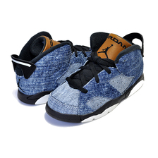 NIKE JORDAN 6 RETRO (TD) WASHED DENIM washed denim/black-sail CV5488-401画像
