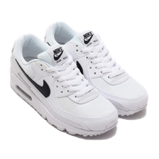 NIKE W AIR MAX 90 WHITE/BLACK-WHITE CQ2560-101画像