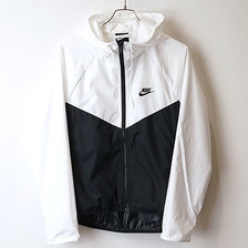 NIKE AS W NSW WR JKT WHITE/BLACK/BLACK BV3940-101画像