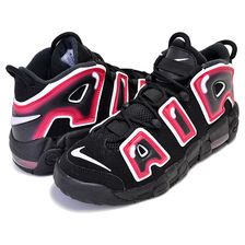 NIKE AIR MORE UPTEMPO (GS) black/white-laser crimson 415082-010画像