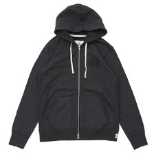 RHC Ron Herman &times; REIGNING CHAMP Full Zip Hoodie H.CHARCOAL画像