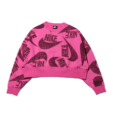 NIKE AS W NSW ICN CLSH FLC CREW COSMIC FUCHSIA CJ2053-691画像