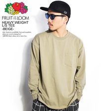 Fruit of the Loom HEAVY WEIGHT L/S TEE -BEIGE- 0123-001FL画像