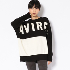 AVIREX DOLMAN SLEEVES LOGO KNIT 6294015画像