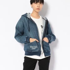 AVIREX TYPE BLUE JOG DENIM ZIP UP PARKA 6203142画像