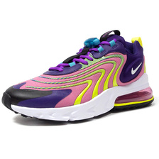 NIKE (WMNS) AIR MAX 270 REACT ENG EGGPLANT/WHITE/MAGIC FLAMINGO/PURPLE/LEMON VENOM CK2595-500画像
