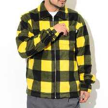 STUSSY Polar Fleece Zip Up Shirt Jacket 118344画像