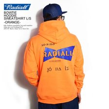 RADIALL BOWTIE - HOODIE SWEATSHIRT L/S -ORANGE- RA20SS-CUT020画像