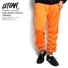 LEFLAH LINE JERSEY PANTS -ORANGE- LEFLP01-2020SSO画像