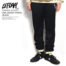LEFLAH LINE JERSEY PANTS -BLACK- LEFLP01-2020SSB画像