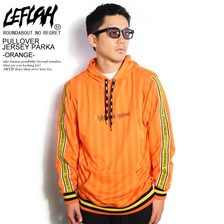 LEFLAH PULLOVER JERSEY PARKA -ORANGE- LEFPK05-2021SSO画像