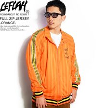 LEFLAH FULL ZIP JERSEY -ORANGE- LEFJK01-2020SSO画像