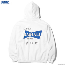RADIALL BOWTIE - HOODIE SWEATSHIRT L/S (WHITE) 20SSCUT020画像