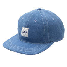 LQQK Studio DENIM LOGO HAT WASHED DENIM画像